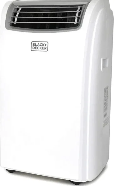 BLACK+DECKER 14,000 BTU Portable Air Conditioner With Heat And Remote Control, White
