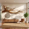 Abstract Tree Limb Solid Wood Wall Art Artistic Interior Accent