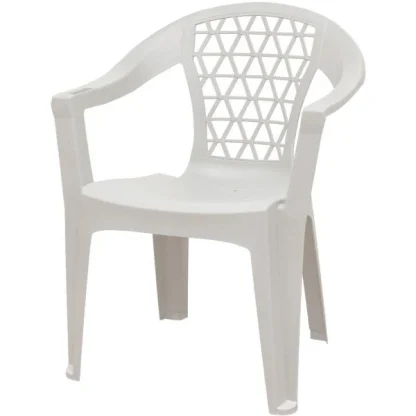 Adams Penza Stackable Chair, White