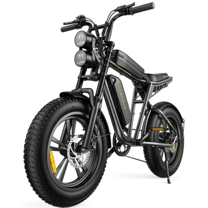 AKEZ Adult Fat-Tire E-Bike 1000W, 48V 13Ah Removable Battery, 94-Mile Range, Full Suspension