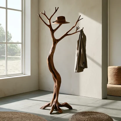 Arboren Sculpted Solid Wood Tree Coat Rack