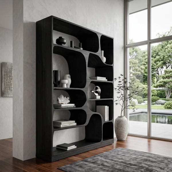 Artistic Bookcase For Living Room Or Bedroom