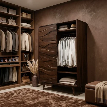 Artistic Sculptural Wardrobe For Bedroom Decor Interior
