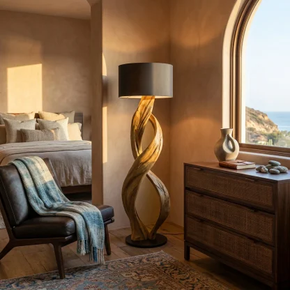 Artistic Twisted Floor Lamp For Living Room