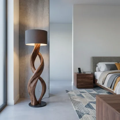 Artistic Twisted Floor Lamp For Living Room