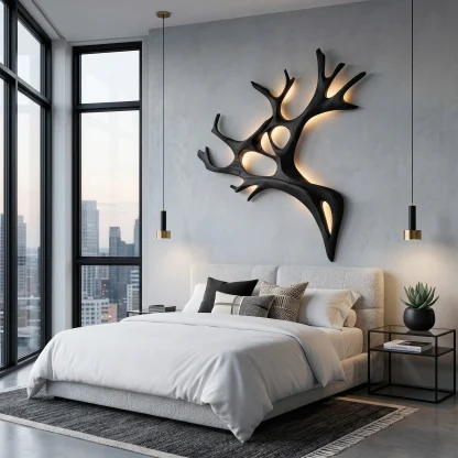 Artistic Wooden Wall Light For Home Decor