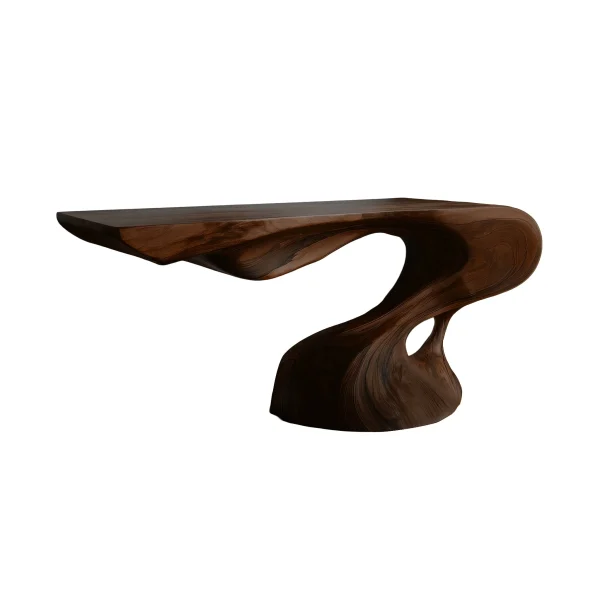 Avelith Sculpted Solid Wood Console Table