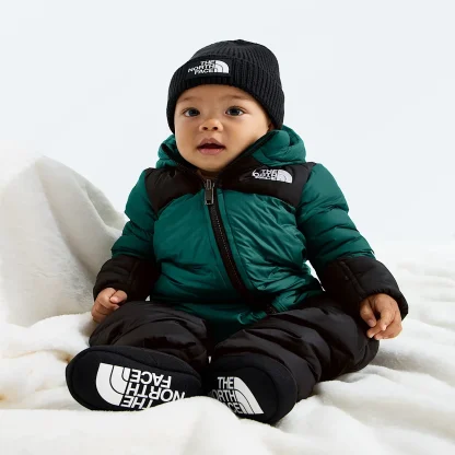 Baby Insulated Puffer One-Piece - Black