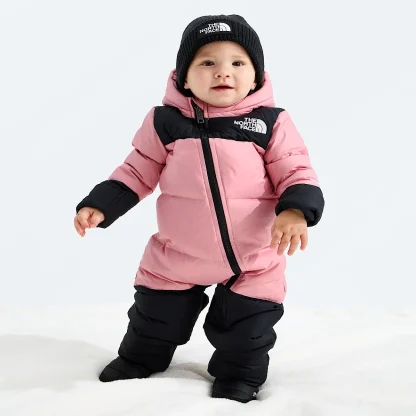 Baby Insulated Puffer One-Piece - Black