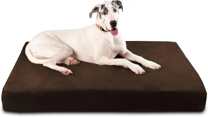 Big Barker Orthopedic Dog Bed, Extra Large, 52in L x 36in W x 7in Th - MicroSuede Cover
