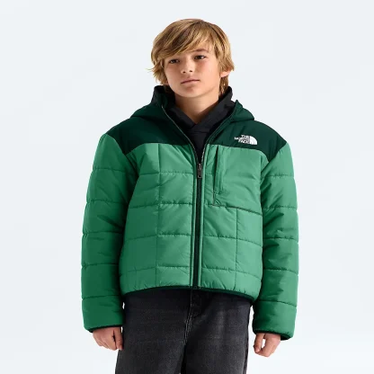 Boys' Reversible Hooded Jacket - Black
