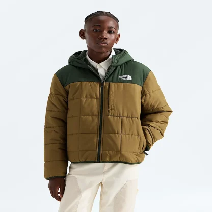 Boys' Reversible Hooded Jacket - Black