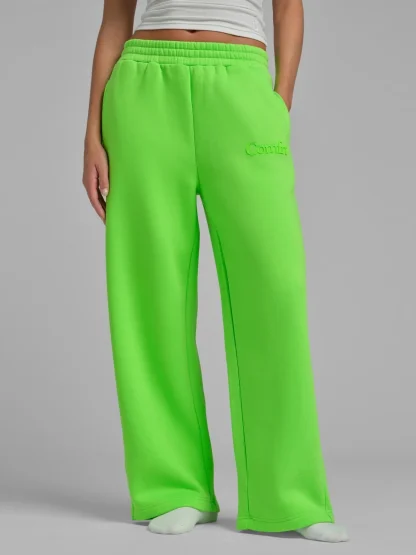 Bright Straight Leg Sweatpants - Yellow