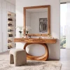 Calm Makeup Vanity Desk Bedroom Vanity Oval Pedestal Base For Dressing Room
