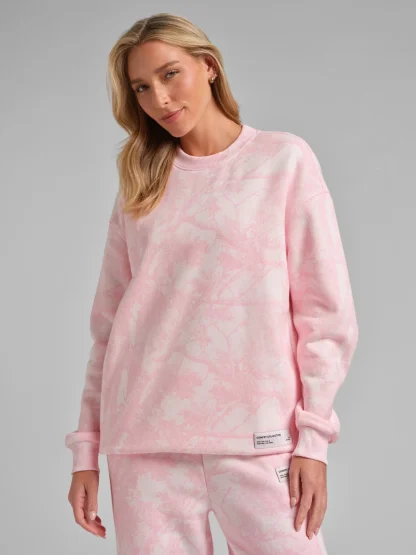 Camouflage Print Crewneck Sweatshirt