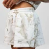 Camouflage Print Lounge Shorts - White Oak