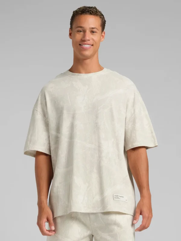 Camouflage Print T-Shirt - White Oak