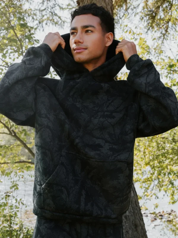 Camouflage Pullover Hoodie - Silver Birch