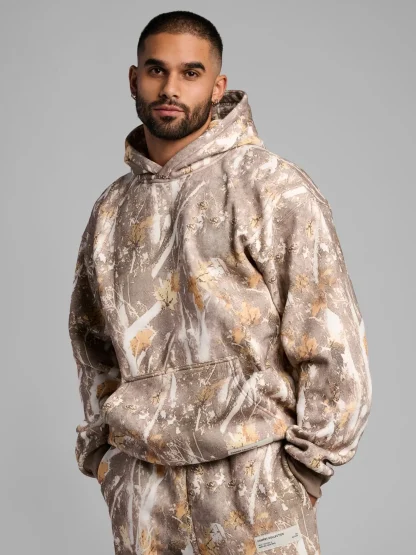 Camouflage Pullover Hoodie - Silver Birch