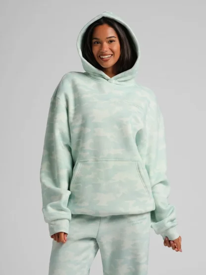 Camouflage Pullover Hoodie - Silver Birch