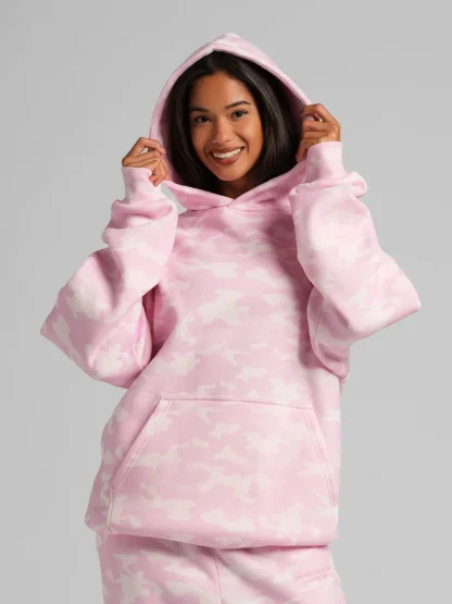 Camouflage Pullover Hoodie - Silver Birch