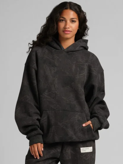 Camouflage Pullover Hoodie - Silver Birch