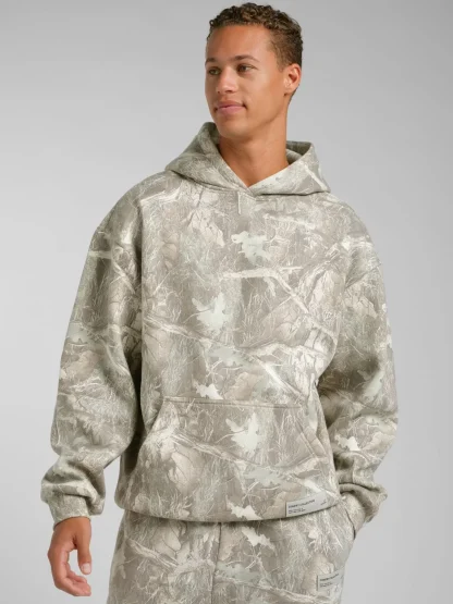 Camouflage Pullover Hoodie - Silver Birch