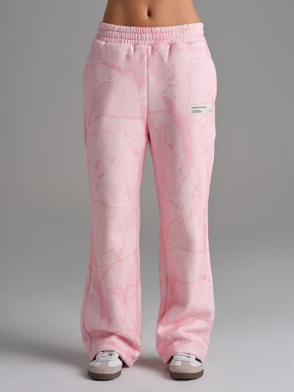 Camouflage Straight-Leg Sweatpants - Rosewood