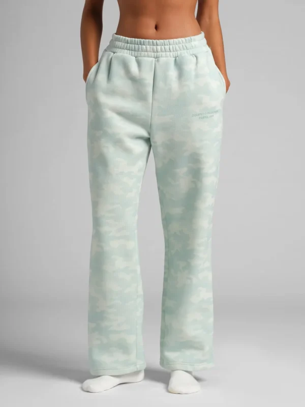 Camouflage Straight-Leg Sweatpants - Rosewood