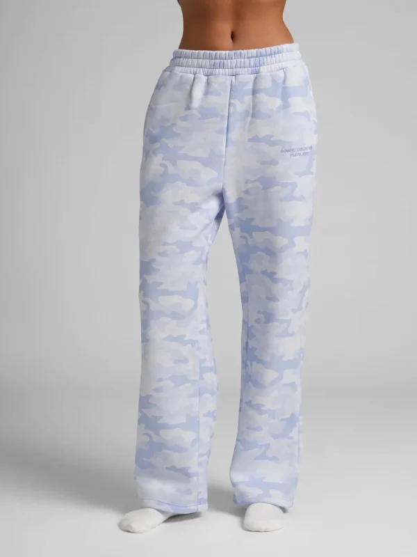 Camouflage Straight-Leg Sweatpants - Rosewood