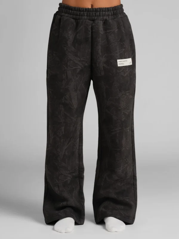 Camouflage Straight-Leg Sweatpants - Rosewood