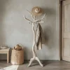 Clothes Rack Standing Tree Branch Hooks Mid Century