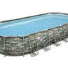 Coleman Power Steel 26' x 12' x 52 in Oval Above Ground Pool Set