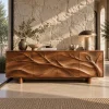 Contemporary Branch Carved Sideboard For Dining Room