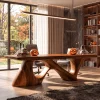 Contemporary Halloween Desk With Flowing Sculptural Legs For Home Office