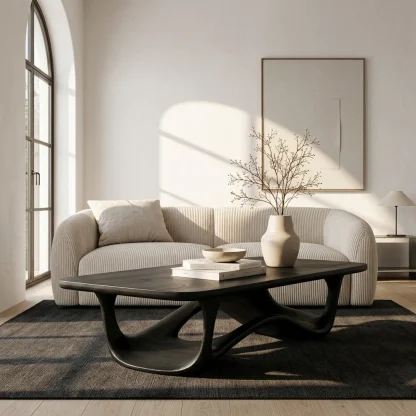 Contemporary Sculptural Coffee Table For Living Room