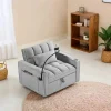 Convertible Sleeper Chair With USB And Type-C Ports - Black Or Grey