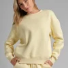 Cropped Crewneck Sweatshirt - Buttercream