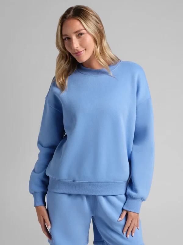 Cropped Crewneck Sweatshirt - Buttercream