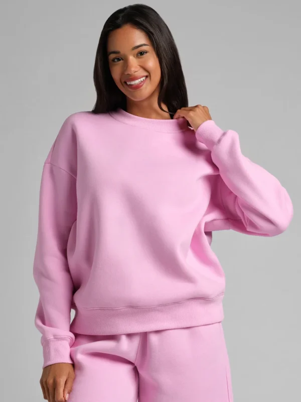 Cropped Crewneck Sweatshirt - Buttercream