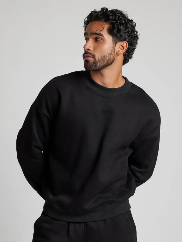 Cropped Crewneck Sweatshirt - Buttercream