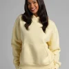 Cropped Pullover Hoodie - Buttercream