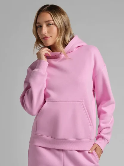 Cropped Pullover Hoodie - Buttercream