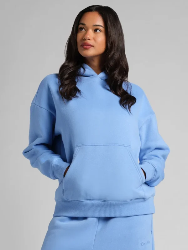 Cropped Pullover Hoodie - Buttercream