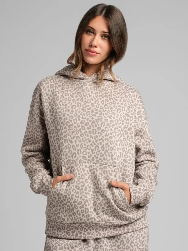 Cropped Pullover Hoodie - Buttercream
