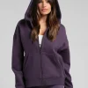 Cropped Zip Hoodie - Black