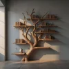 Custom Wood Shelf Tree Branch Shelf Mid Century Decor