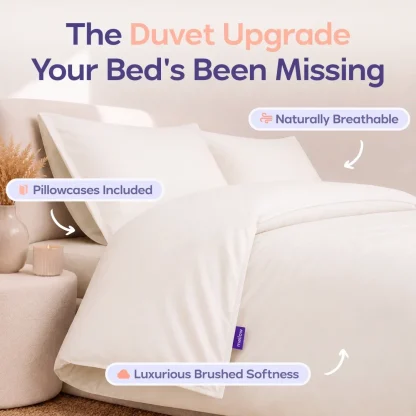 Duvet Cover Set - White, Twin/Twin XL