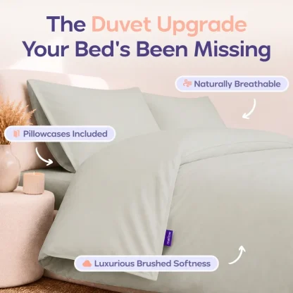 Duvet Cover Set - White, Twin/Twin XL