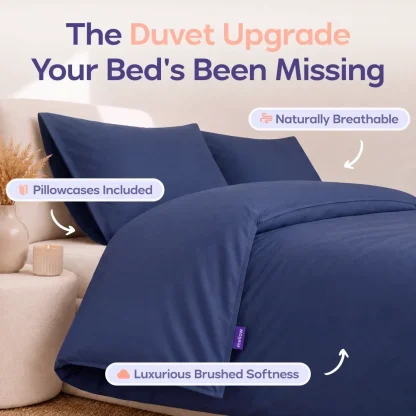 Duvet Cover Set - White, Twin/Twin XL